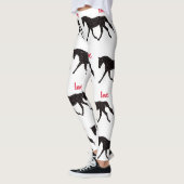 Leggings Cheval, coeurs et amour (Gauche)