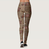 Leggings Cheval de chasse aux renards et haches (Dos)