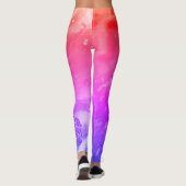 Leggings Cheval de licorne arc-en-ciel (Dos)