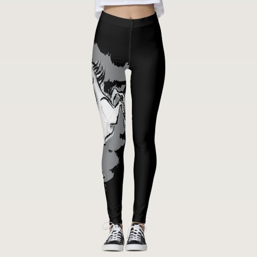 Leggings Cheval de Meridies - remous gris (Devant)