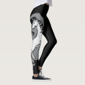 Leggings Cheval de Meridies - remous gris (Droite)