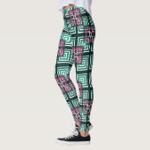 Leggings Chevauchement des Carrés (Gauche)
