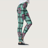 Leggings Chevauchement des Carrés (Droite)