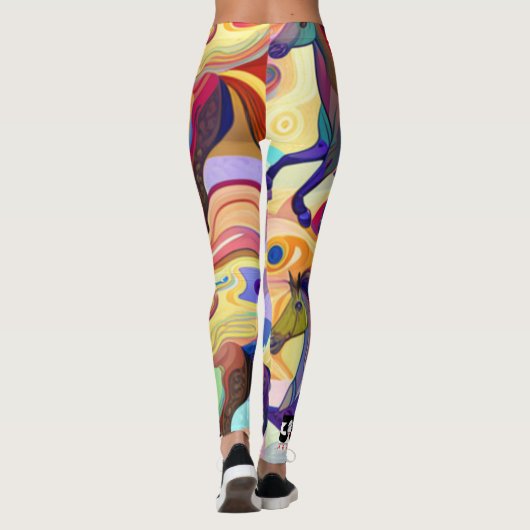 Leggings Chevaux sauvages (Dos)