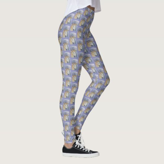 Leggings Chèvre d'enfant d'aquarelle (Droite)