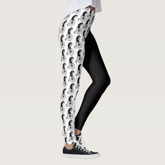 Leggings Chèvre montant un vélo (Droite)