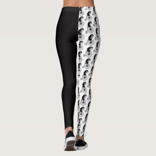 Leggings Chèvre montant un vélo (Dos)