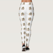 Leggings Chèvre squelette fantomatique mignonne avec chapea (Dos)