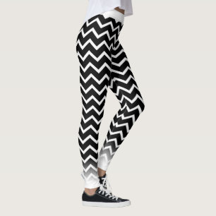Leggings Chevron blanc sur votre Col.