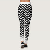 Leggings Chevron blanc sur votre Col. (Dos)