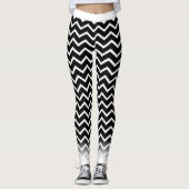 Leggings Chevron blanc sur votre Col. (Devant)