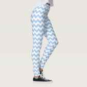 Leggings Chevron bleu bébé (Droite)