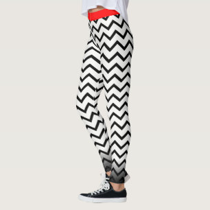 Leggings Chevron noir sur votre Col.