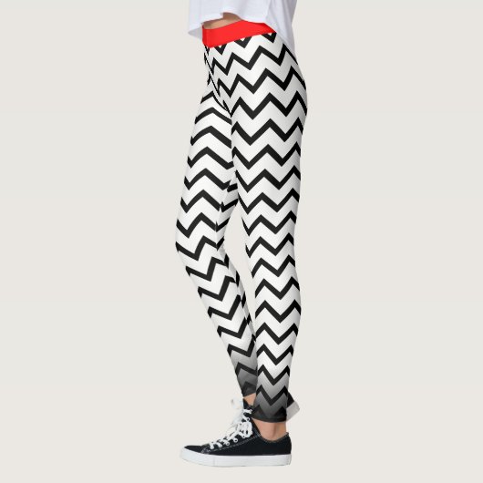 Leggings Chevron noir sur votre Col. (Gauche)