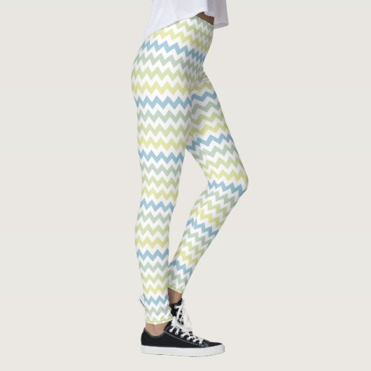 Leggings Chevron Stripes aux couleurs pastel (Droite)