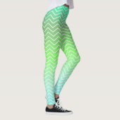 Leggings Chevron vert bicolore (Droite)