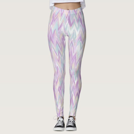 Leggings Chevrons Abstraits (Devant)