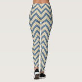 Leggings Chevrons bleus de modes d'épice du Cachemire (Dos)