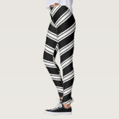 Leggings Chevrons Bleus Et Blancs (Gauche)