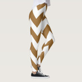 Leggings Chevrons Brown neutres au sucre (Droite)