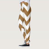 Leggings Chevrons Brown neutres au sucre (Gauche)
