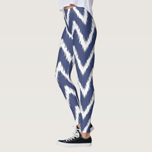 Leggings Chevrons de la Maisonnette Sudiste Myrtille (Gauche)