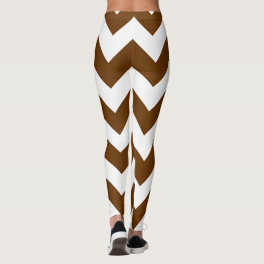 Leggings Chevrons neutres de muscade (Dos)