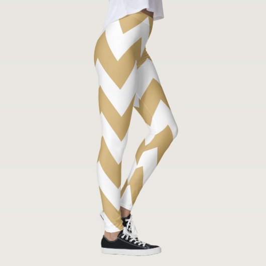 Leggings Chevrons neutres putty (Droite)