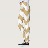 Leggings Chevrons neutres putty (Gauche)