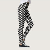 Leggings Chevrons noirs et blancs (Droite)