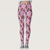 Leggings Chibi Catwoman, Harley Quinn & Kittens Motif (Devant)