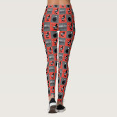 Leggings Chibi Harley Quinn Checker Motif (Dos)