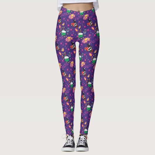 Leggings Chibi Joker et Harley Motif (Devant)