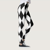Leggings Chic Arlequin noir et blanc Diamant  (Droite)