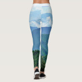 Leggings Chic Blue Ridge Mountains Photographie Style Yoga (Dos)