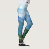 Leggings Chic Blue Ridge Mountains Photographie Style Yoga (Droite)