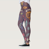 Leggings Chic Botanique Motif moderne (Gauche)
