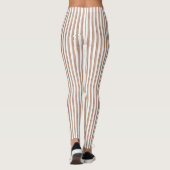 Leggings Chic Brown rayures blanches (Dos)