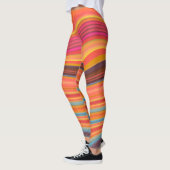 Leggings Chic coloré Abstrait Orang Jaune (Gauche)