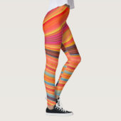Leggings Chic coloré Abstrait Orang Jaune (Droite)