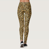 Leggings Chic Empreinte de léopard Black Gold tendance (Dos)