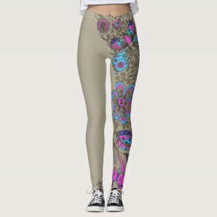 Leggings Chic - fleurs de guêtres/floral