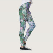 Leggings Chic Floral Blue Purple Hydrangea Motif (Droite)