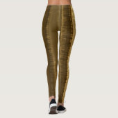 Leggings Chic Glam rayé bronze doré (Dos)
