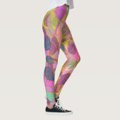 Leggings Chic gold Butterfly Turquoise Violet (Droite)