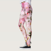 Leggings Chic Joli Push Pink Rose Floral (Gauche)