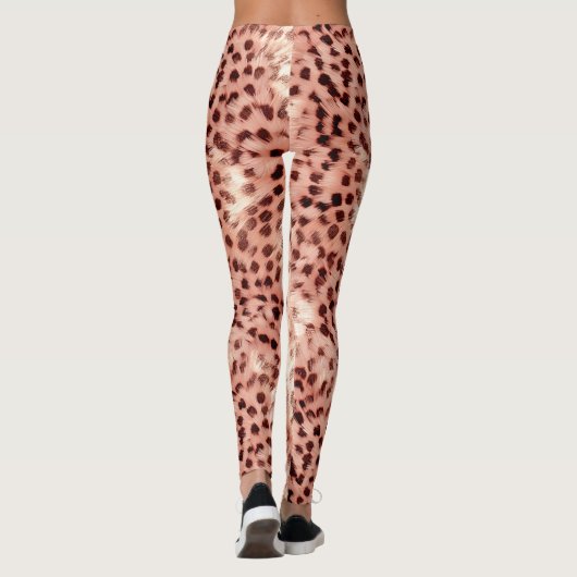 Leggings Chic Joli Rose Gold Leopard (Dos)