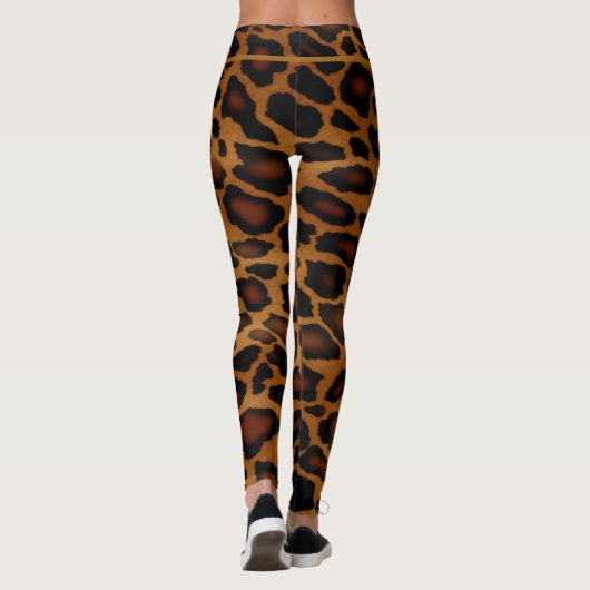 Leggings Chic Luxe Leopard Print Monogrammé (Dos)