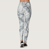 Leggings Chic Marbre Gris & Blanc Vue Glamour (Dos)