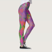 Leggings Chic Mardi Gras Motif arlequin violet (Droite)